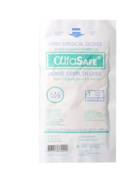 Guantes quirúrgicos latex par