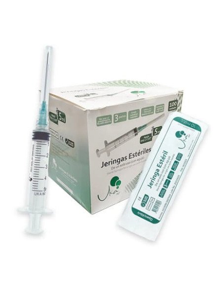 Jeringas + aguja 5ml